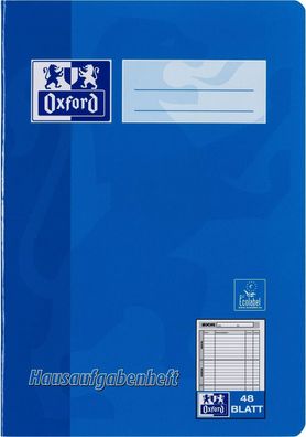 Oxford 100057950 Hausaufgabenheft - A5, 48 Blatt, sortiert
