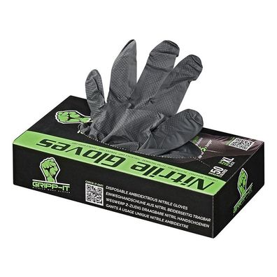 Gripp-It Nitrilhandschuhe XL schwarz Spenderbox mit 50 Stück