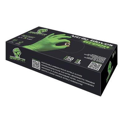 Gripp-It Nitrilhandschuhe L grün Spenderbox mit 50 Stück