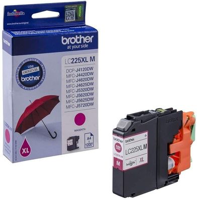 Brother Original Tintenpatrone LC-225XL M (magenta)