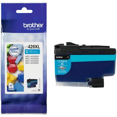 Brother Original LC-426XLC Tintenpatrone Cyan für Brother MFC-J4340DW, MFC-J4540DW, M