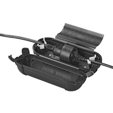 Sicherheitsbox für Schuko Stecker schwarz