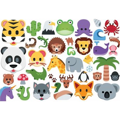 Eurographics Puzzle Emoji Tiere 100 Teile