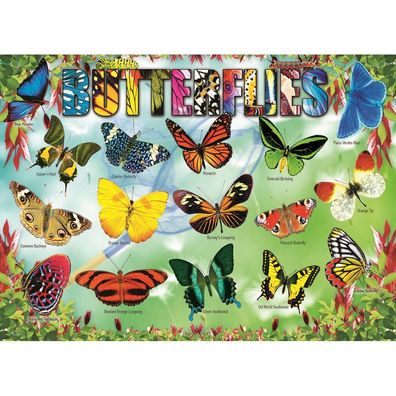 Eurographics Garten Schmetterlinge Puzzle 100 Teile