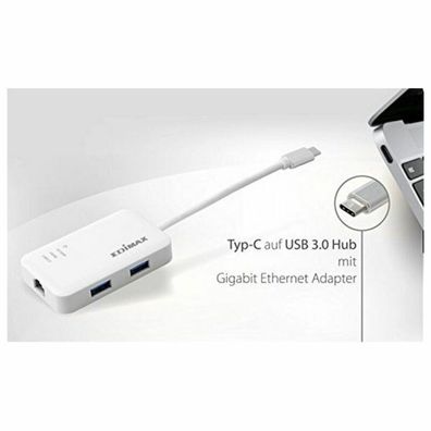 EDIMAX Adapter USB3.0 Giga USB-C to 3Port-Hub