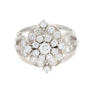 Weißgold Ring Diamant ca. 1,10 Carat Second Hand 25326103 wie neu getragen