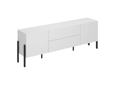 Fernsehschrank Jukon 2497ND40 - TV-Lowboard in Weiß Supermatt mit Stauraum