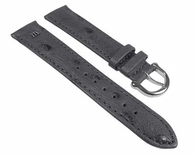 Maurice Lacroix Ersatzband Uhrenarmband Straußenleder Band Grau 22633S