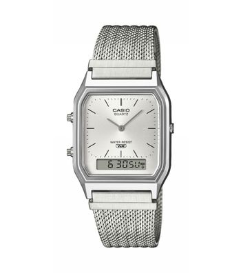 Casio Unisex Uhr Vintage Edgy Collection AQ-230EM-7AEF Edelstahl, Kunstharz