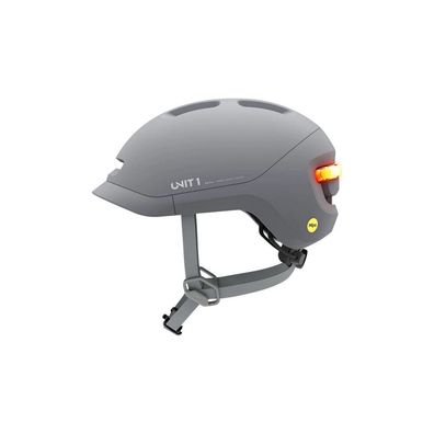 Unit 1 - NEON-MIPS-L-MGRY-V1 - MIPS Fahrradhelm mit Smart-Funktionen - dunkelgrau