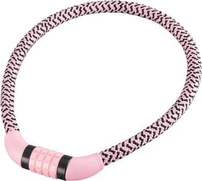 PUKY Lockstar Kabelschloss Retro Rose | Flexibles 70cm Stahlkabel 4-stelliger Zahlenc