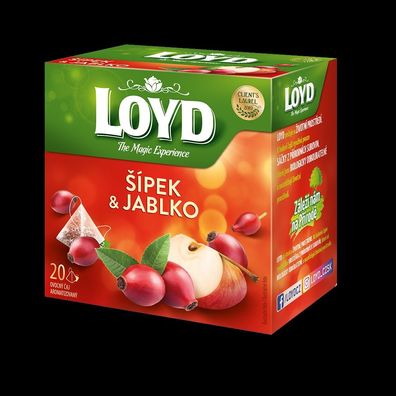 Loyd Hagebutte und Apfel 20 Teebeutel