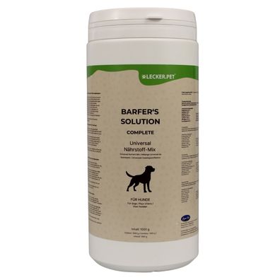 1 - 3 kg Lecker. Pet® Barfer's Solution Complete Universal Nährstoff Mix Pulver