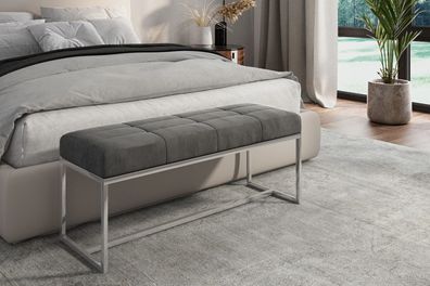 AX LIVING Sitzbank gepolstert Acciarolli 1 110 cm - Grafit