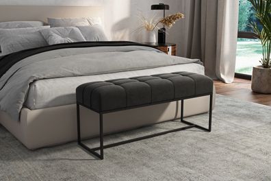 AX LIVING Sitzbank gepolstert Acciarolli 1 120 cm - Grafit