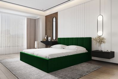 AX LIVING Polsterbett 160 x 200 Bett Mannte Design Funktionalität KR19