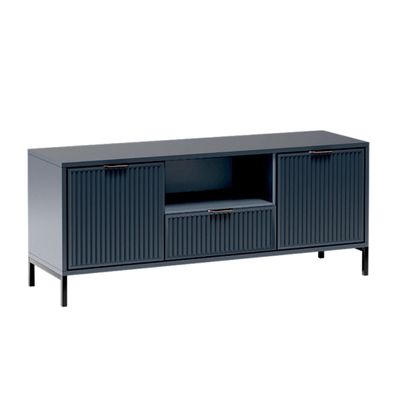 AX LIVING TV Lowboard Berlinette 3, 135 cm breite - Modern in Indigo