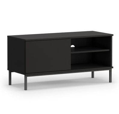 AX LIVING Lowboard TV Queba QT04 ? 100 cm Breite, Modern in Schwarz