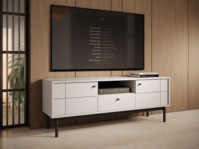 AX LIVING Schrank für TV Cypressa 154 cm Breite, Modern in Kaschmir