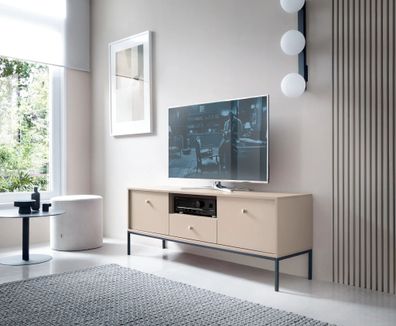 AX LIVING Möbel für TV Domiti 154 cm Breite, Modern in Beige