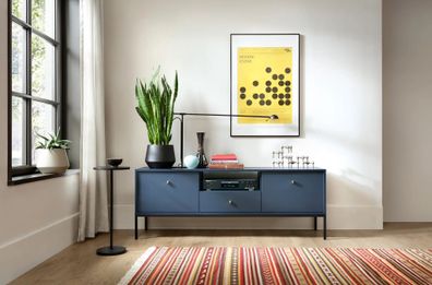 AX LIVING Möbel für TV Domiti 154 cm Breite, Modern in Dunkelblau