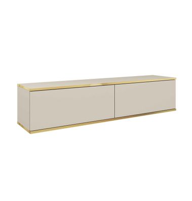 AX LIVING Lowboard TV Orkis 135 cm Breite, Modern und Funktional, Beige