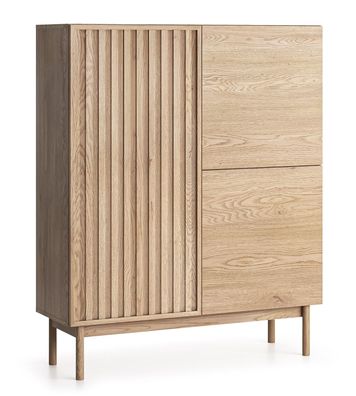 AX LIVING Schlafzimmer Kommode Santarco K3D- 106 cm, Eiche Cremona