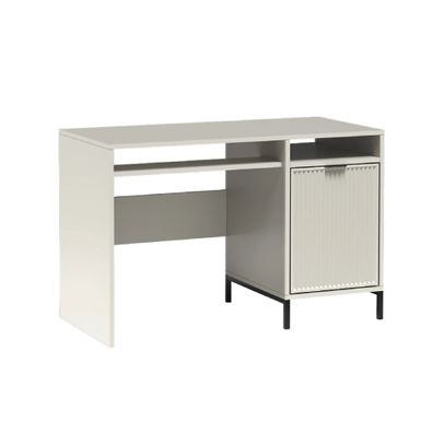 AX LIVING Kaschmir Stauraum Schreibtisch beige Berlinette 12 120x58cm