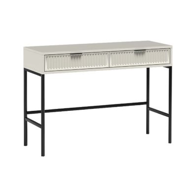 AX LIVING Beige Konsolentisch mit Schubladen Berlinette 9 - 110cm