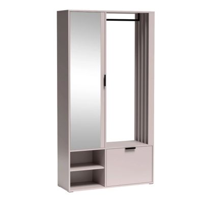 AX LIVING Garderobe Flur Milanoir 100 cm breite mit Spiegel, Modern in Kaschmir