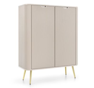 AX LIVING Highboard Schrank Salvia K103 - 103 cm Breite, Modern in Kaschmir
