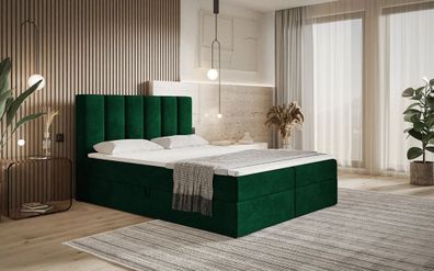 AX LIVING Boxspringbett Bonio I 120cm für höchsten Schlafkomfort KR19
