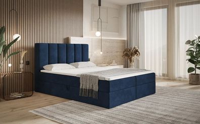 AX LIVING Boxspringbett Bonio I - 160 cm Breite, Schlafkomfort KR09