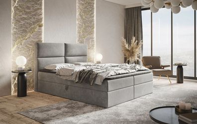 AX LIVING Boxspringbett Bonio III - 120 cm Breite mit Topper JS90