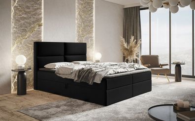 AX LIVING Boxspringbett Bonio III - 120 cm Breite mit Topper JS100