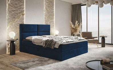 AX LIVING Boxspringbett Bonio III - 180 cm Breite, Schlafkomfort KR09