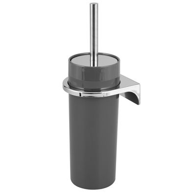 bremermann WC-Garnitur SAVONA inkl. Wandhalterung, rund - grau