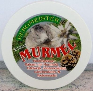 Murmeltier-Balsam mit Edelweiss + Kiefernadeln extra stark