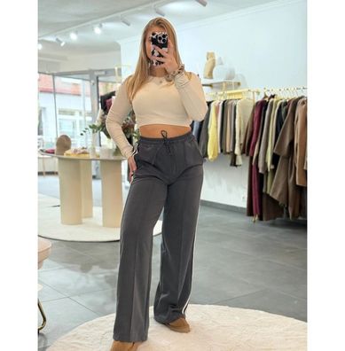 Jogginghose Lang Damen Pauline Grau Größe S Hosen mit Gummizug Frauen Hose