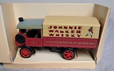 1917 Yorkshire Steam Wagon Johnnie Walker Whisky Matchbox Modles of Yesteryear