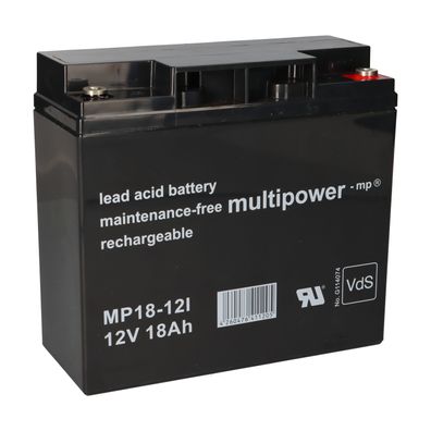 Multipower Blei-Akku MP18-12I Pb 12V 18Ah VdS, M5