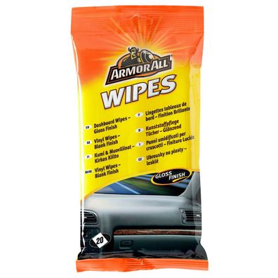 ARMOR ALL Auto Kunststoff Reinigungstücher glänzend Cockpit Pflege 20er