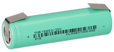 EVE INR18650/33V 3,6V 3200mAh Li-Ion Akku U-Lötfahne