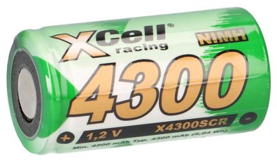 XCell Akku Sub-C 1,2V 4300mAh SC4300 Ni-MH Hochstrom