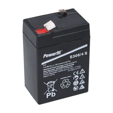 Exide Powerfit Bleiakku AGM 6V 4,5Ah S306/4 S