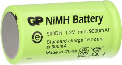 GP Akku D 1,2V / 9000mAh GP900DH-EB flattop - Hochstrom