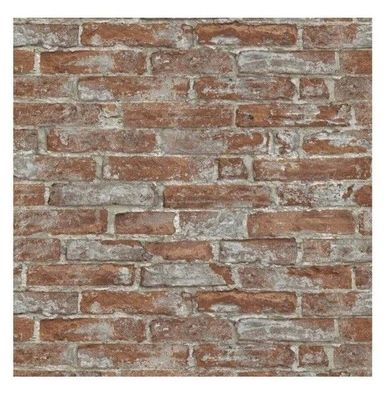 Vlies Tapete Stein-Optik Steinwand 3D rotbraun Erismann 6318-06