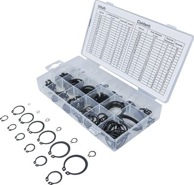 Außen-Seegering-Set 300tl. Edelstahl 18Größen