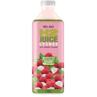 H2juice Lychee Juice Litschi 1250 ml