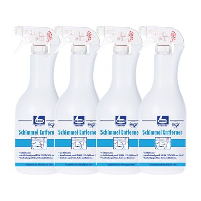 Dr. Becher Schimmel Entferner 4x1 l Schimmelreiniger Bad Keller